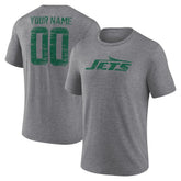 New York Jets Heritage Custom Name & Number Tri-Blend T-Shirt | NFL On sale