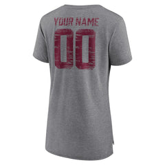 Washington Commanders Women's Heritage Custom Name & Number Tri-Blend T-Shirt | NFL US
