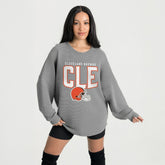 Cleveland Browns Gameday Couture Women's Oversized Pure Motion Corded Sweatshirt | NFL Hot