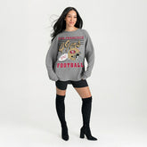 San Francisco 49ers Gameday Couture Women's Oversized Sweet Victory Corded Sweatshirt | NFL US