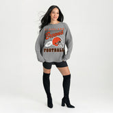 Cleveland Browns Gameday Couture Women's Oversized Sweet Victory Corded Sweatshirt | NFL Discount
