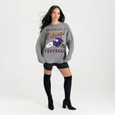 Minnesota Vikings Gameday Couture Women's Oversized Sweet Victory Corded Sweatshirt | NFL Online