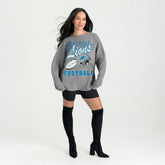 Detroit Lions Gameday Couture Women's Oversized Sweet Victory Corded Sweatshirt | NFL Outlet