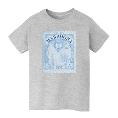 Diego Maradona Argentina National Team Vive La Fete Youth Vintage Stamp T-Shirt