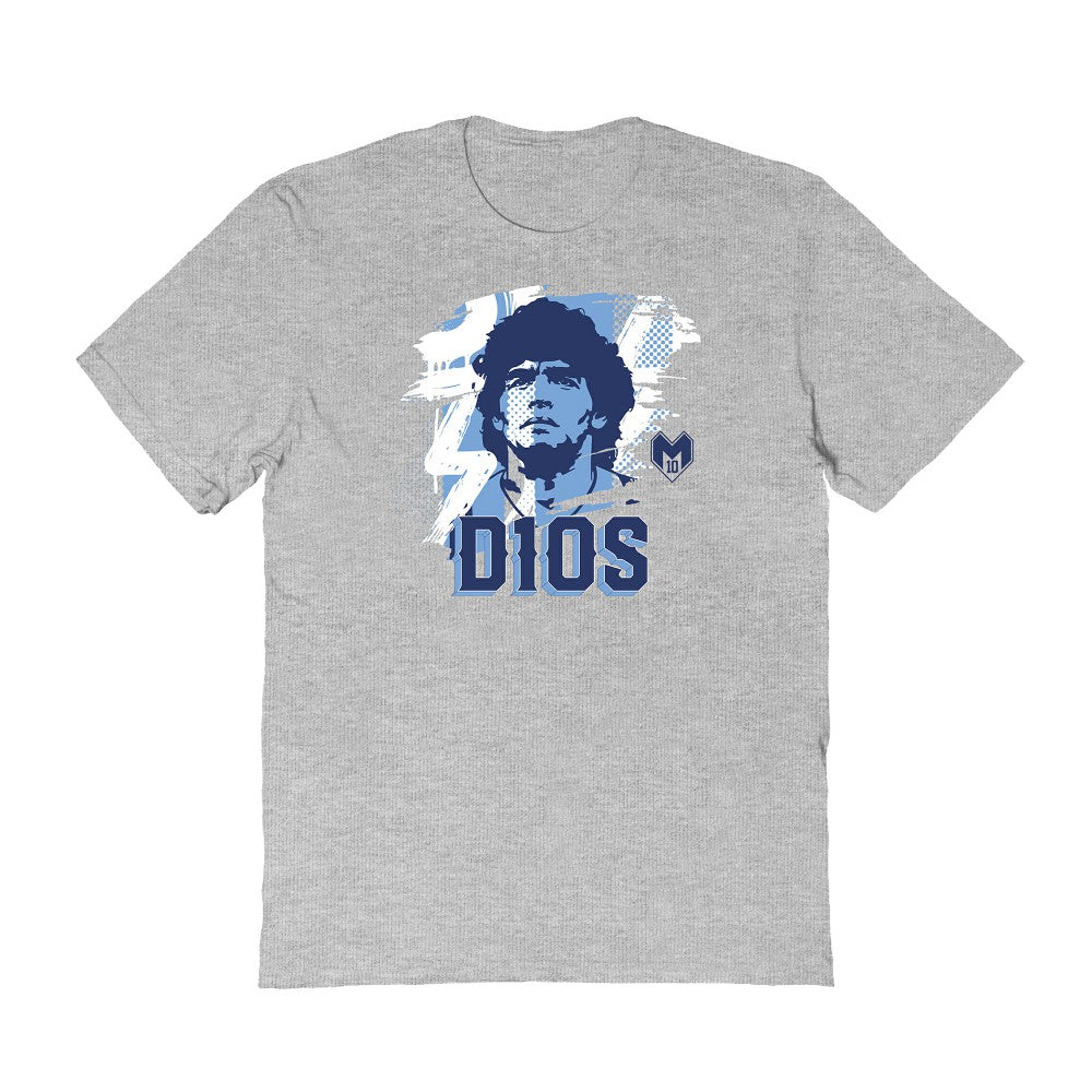 Diego Maradona Argentina National Team Vive La Fete Women's D10S T-Shirt for sale - Gray