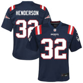 New England Patriots TreVeyon Henderson Youth Team Game Jersey | NFL Online