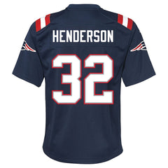 New England Patriots TreVeyon Henderson Youth Team Game Jersey | NFL Online