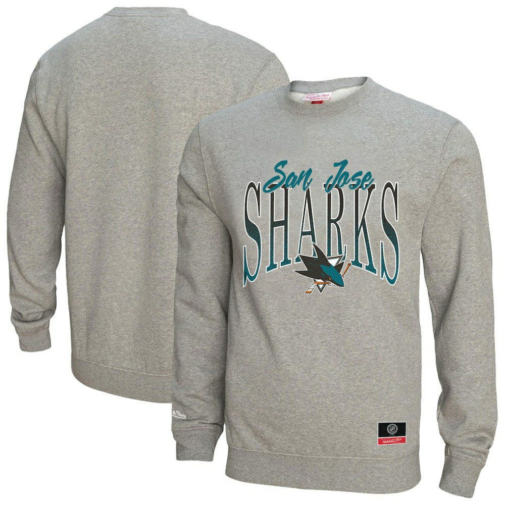San Jose Sharks Mitchell & Ness Women's Hockey Night Sweatshirt - NHL Sweatshirts