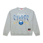 Buffalo Sabres Mitchell & Ness Women's Hockey Night Sweatshirt - NHL Sweatshirts