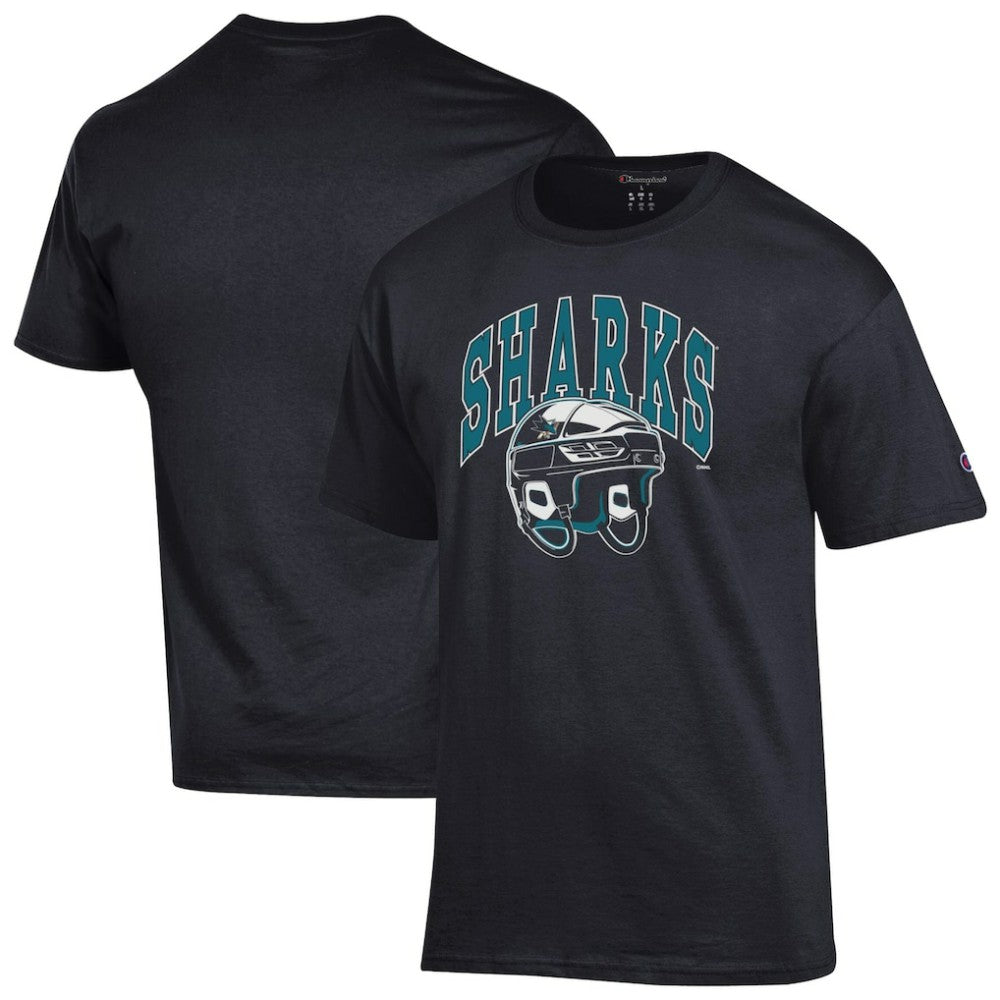San Jose Sharks Champion Helmet T-Shirt - NHL T-shirts