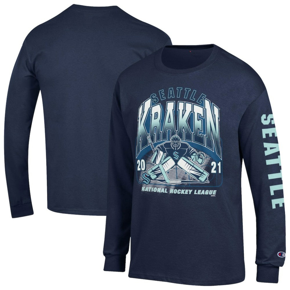 Seattle Kraken Champion Long Sleeve Jersey T-Shirt - NHL T-shirts