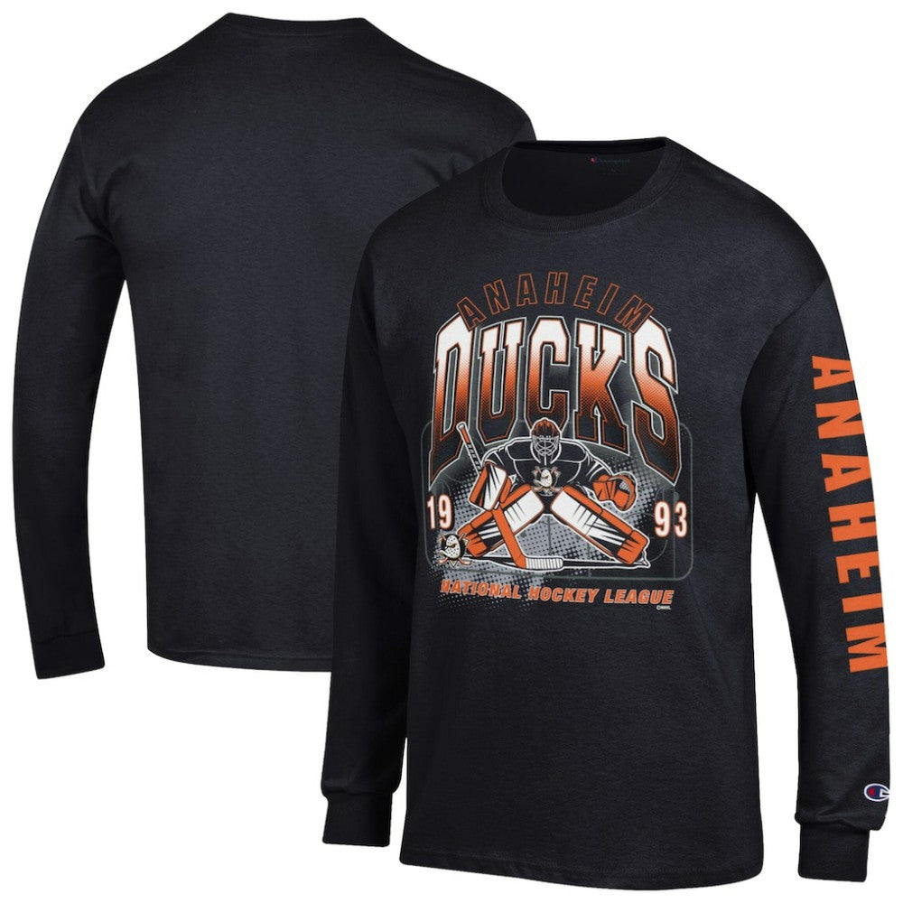 Anaheim Ducks Champion Long Sleeve Jersey T-Shirt - NHL T-shirts