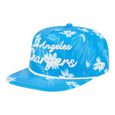Los Angeles Chargers Palm Print A-Frame 9FIFTY Snapback Hat | NFL Outlet