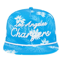 Los Angeles Chargers Palm Print A-Frame 9FIFTY Snapback Hat | NFL Outlet