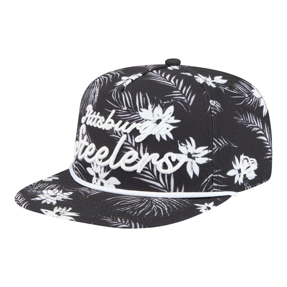 Pittsburgh Steelers Palm Print A-Frame 9FIFTY Snapback Hat | NFL On sale