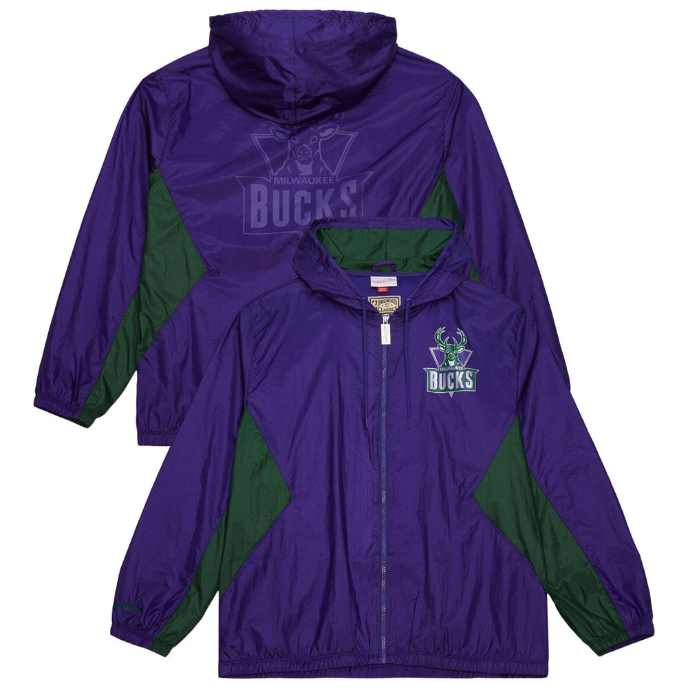 Purple Milwaukee Bucks Playmaker Full-Zip Hooded Windbreaker Jacket | NBA