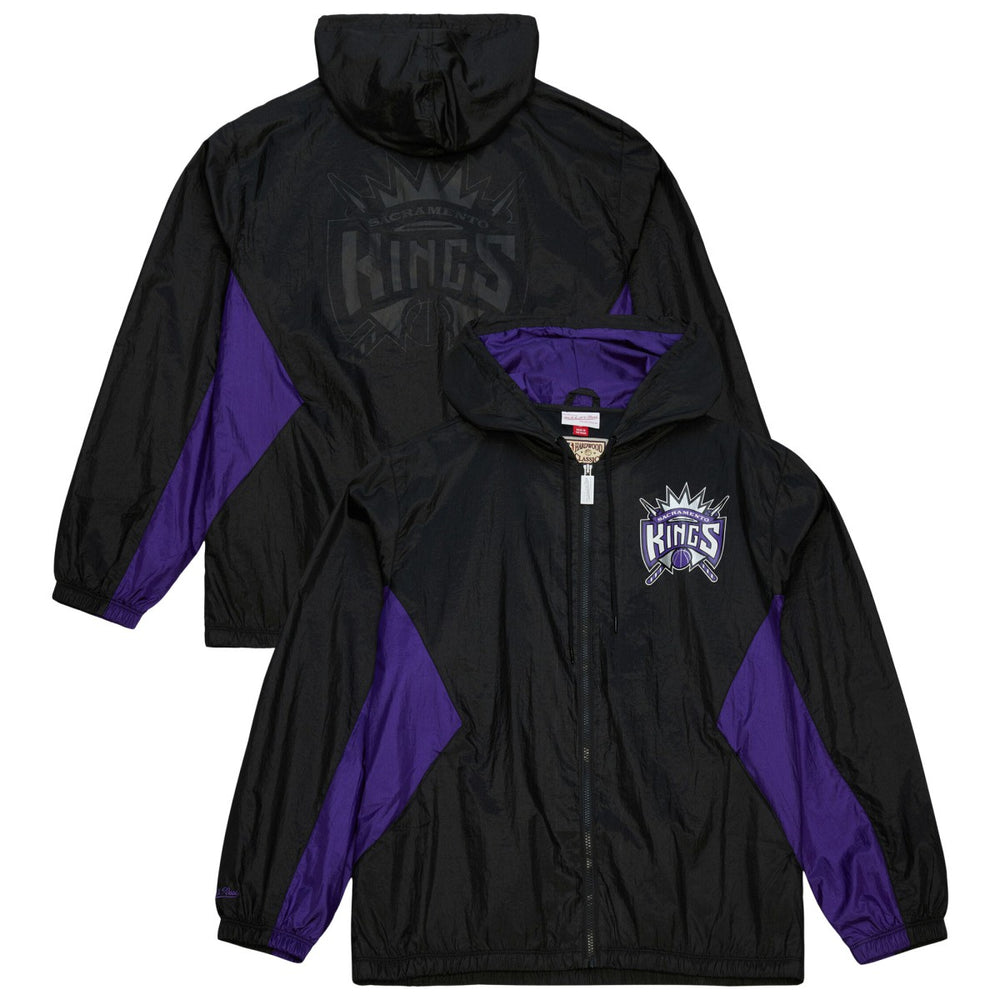Black Sacramento Kings Playmaker Full-Zip Hooded Windbreaker Jacket | NBA