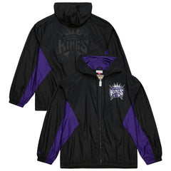 Black Sacramento Kings Playmaker Full-Zip Hooded Windbreaker Jacket | NBA