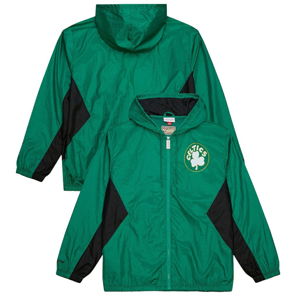 Kelly Green Boston Celtics Playmaker Full-Zip Hooded Windbreaker Jacket | NBA