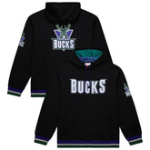 Black Milwaukee Bucks Unisex Vintage Heavyweight Hoodie | NBA