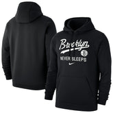 Black Brooklyn Nets Brooklyn Never Sleeps Club Hoodie | NBA