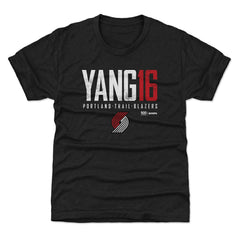 Black Yang Hansen Portland Trail Blazers 500 Level Youth Elite Name & Number T-Shirt | NBA