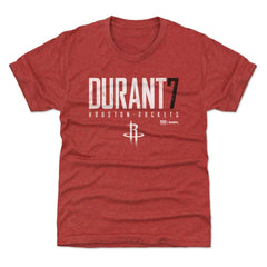 Red Kevin Durant Houston Rockets 500 Level Youth Elite Name & Number T-Shirt | NBA