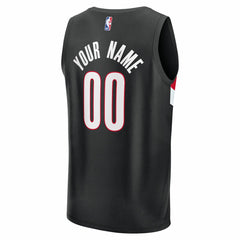 Black Portland Trail Blazers Fast Break Replica Custom Jersey | NBA