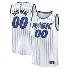 White Orlando Magic Fast Break Replica Custom Jersey | NBA