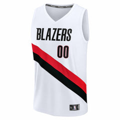 White Portland Trail Blazers Fast Break Replica Custom Jersey | NBA