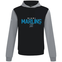 Miami Marlins Levelwear Throwback Carve Ultimate Hoodie - MLB Hoodies