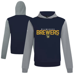 Milwaukee Brewers Levelwear Throwback Carve Ultimate Hoodie - MLB Hoodies