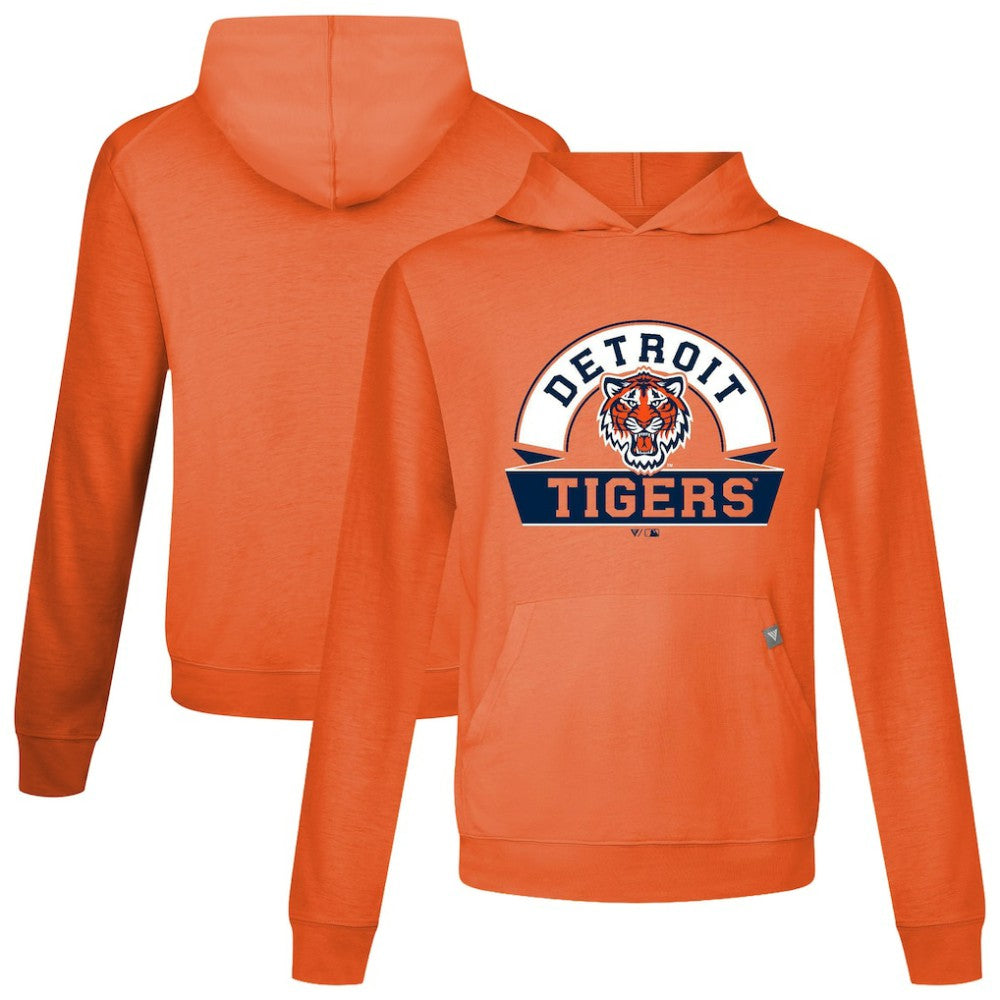 Detroit Tigers Levelwear Relay Banner Arch Pullover Hoodie - MLB Hoodies