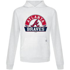 Atlanta Braves Levelwear Relay Banner Arch Pullover Hoodie - MLB Hoodies