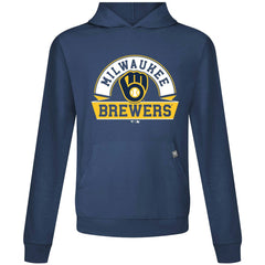 Milwaukee Brewers Levelwear Relay Banner Arch Pullover Hoodie - MLB Hoodies