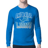 Detroit Lions Starter Comic Style Slogan Long Sleeve T-Shirt | NFL Hot
