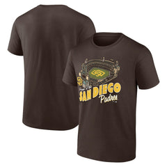 San Diego Padres Brown Home Stadium T-Shirt - MLB T-shirts