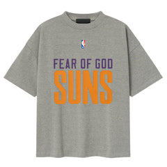 Dark Heather Gray Phoenix Suns Fear of God x NBA Classic Fit T-Shirt | NBA