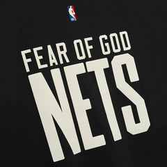 Black Brooklyn Nets Fear of God x NBA Classic Fit T-Shirt | NBA