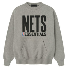 Heather Gray Brooklyn Nets Fear of God x NBA Sport Fit T-Shirt | NBA