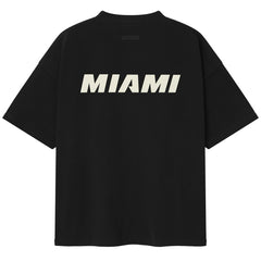 Heather Black Miami Heat Fear of God x NBA Unisex 90s T-Shirt | NBA