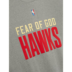 Heather Gray Atlanta Hawks Fear of God x NBA Unisex 90s T-Shirt | NBA