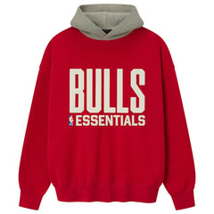 Red/Heather Gray Chicago Bulls Fear of God x NBA Unisex Sport Hoodie | NBA