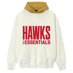 Cream/Yellow Atlanta Hawks Fear of God x NBA Unisex Sport Hoodie | NBA