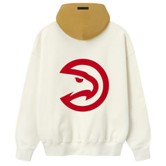 Cream/Yellow Atlanta Hawks Fear of God x NBA Unisex Sport Hoodie | NBA