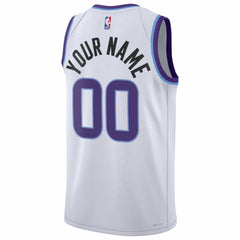 White Utah Jazz Unisex Swingman Custom Jersey | NBA