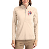 New York Yankees Cutter & Buck Women's Cooperstown Collection Adapt Eco Knit Stretch Half-Zip Pullover - MLB Pullover