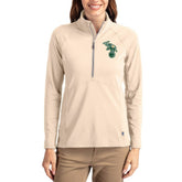 Athletics Cutter & Buck Women's Cooperstown Collection Adapt Eco Knit Stretch Half-Zip Pullover - MLB Pullover