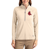 Boston Red Sox Cutter & Buck Women's Cooperstown Collection Adapt Eco Knit Stretch Half-Zip Pullover - MLB Pullover