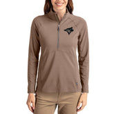 Toronto Blue Jays Cutter & Buck Women's Adapt Eco Knit Stretch Half-Zip Pullover - MLB Pullover